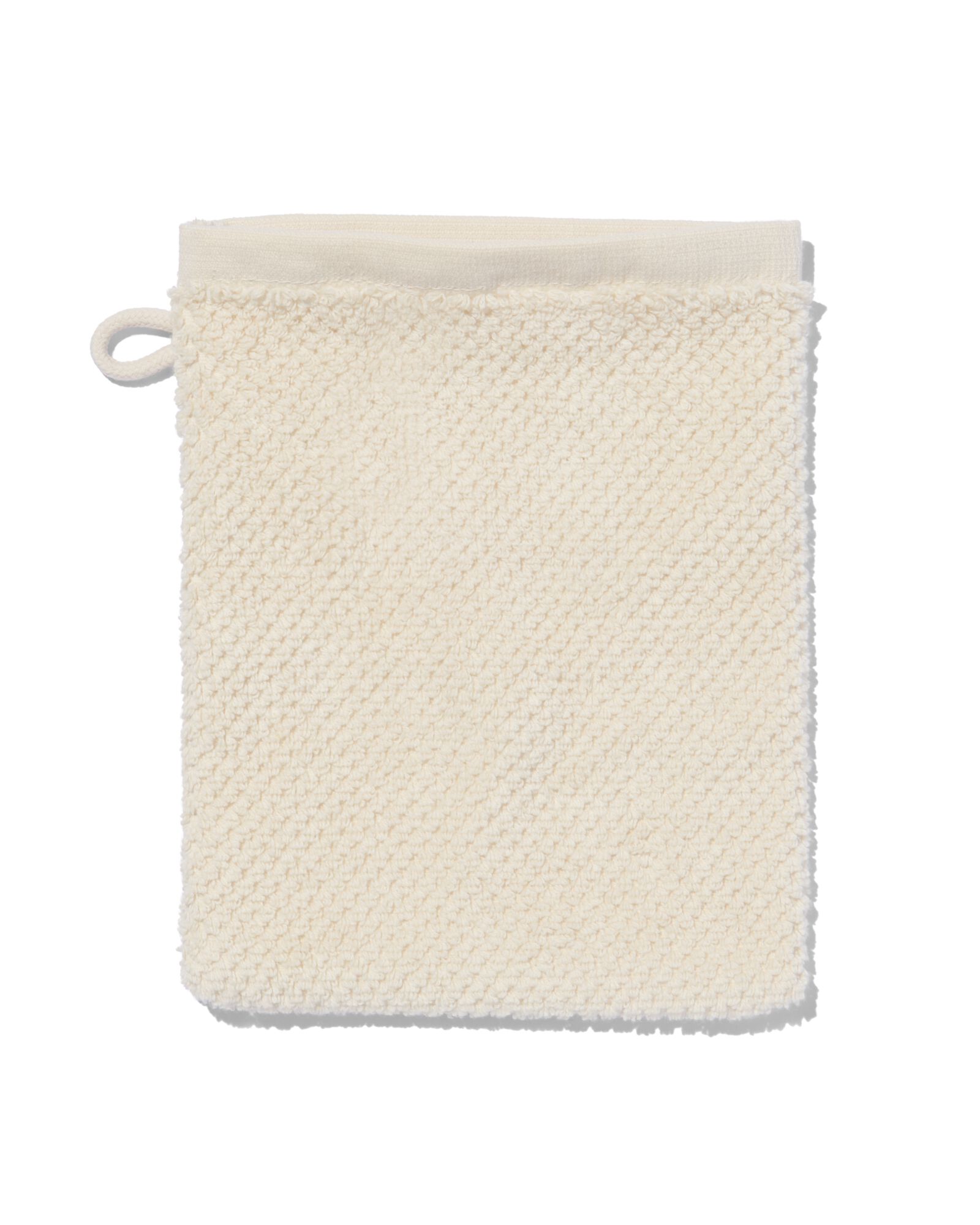 gant de toilette 2&egrave;me vie coton recycl&eacute; 16x21 &eacute;cru - 5250362 - HEMA