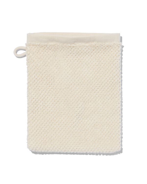 gant de toilette 2&egrave;me vie coton recycl&eacute; 16x21 &eacute;cru - 5250362 - HEMA