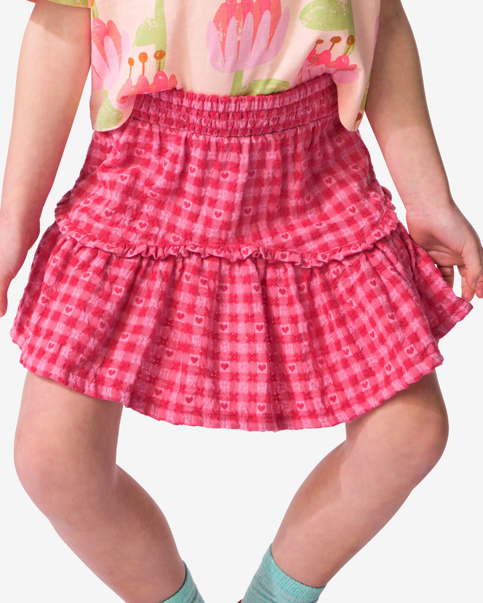 kinderrok geborduurd roze roze - 30844838PINK - HEMA