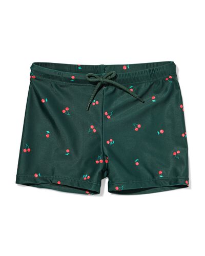 kinderzwembroek kersen donkergroen donkergroen - 22260540DARKGREEN - HEMA