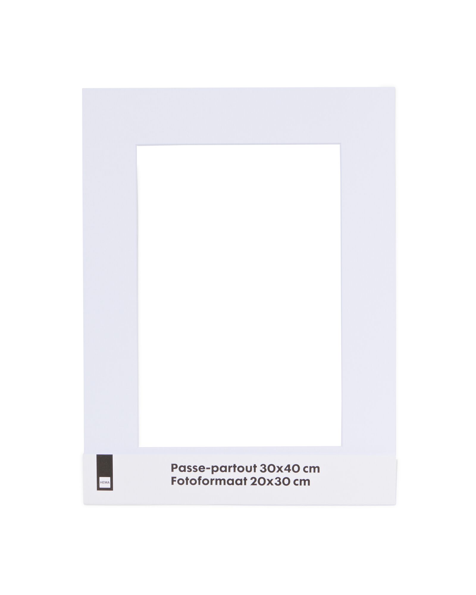 passe-partout 30 x 40 cm blanc 20 x 30 blanc - 13691027 - HEMA