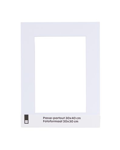 passe-partout 30 x 40 cm blanc 20 x 30 blanc - 13691027 - HEMA