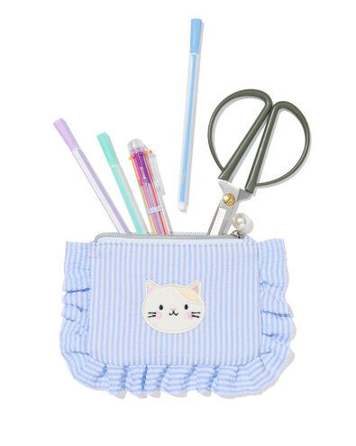 trousse rayures chat - 14402104 - HEMA