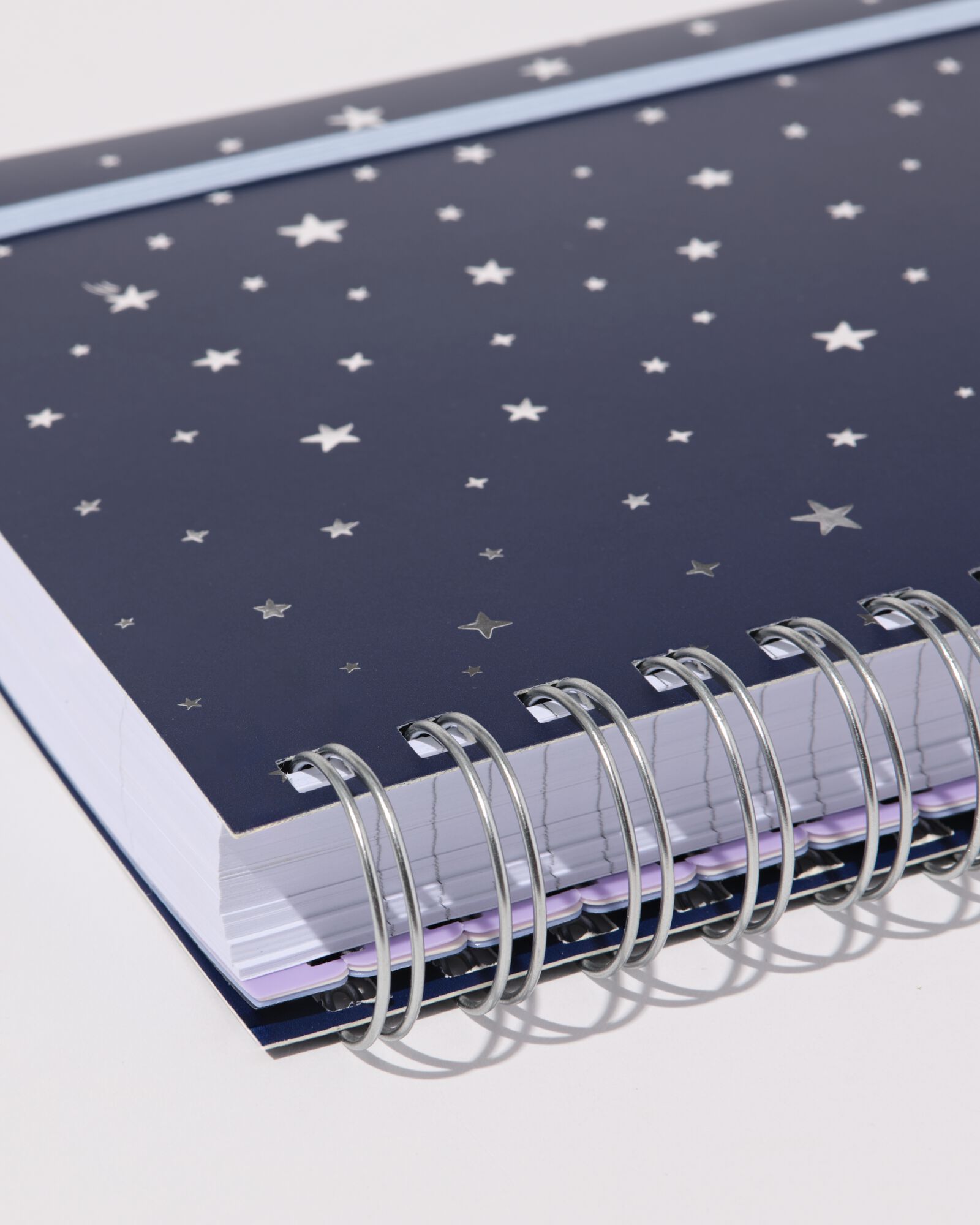 cahier &agrave; spirale A5 lign&eacute; &eacute;toiles - 14100362 - HEMA