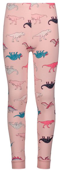 Kinder-Pyjama, Dinosaurier, mit Puppennachthemd hellrosa hellrosa - 1000028382 - HEMA