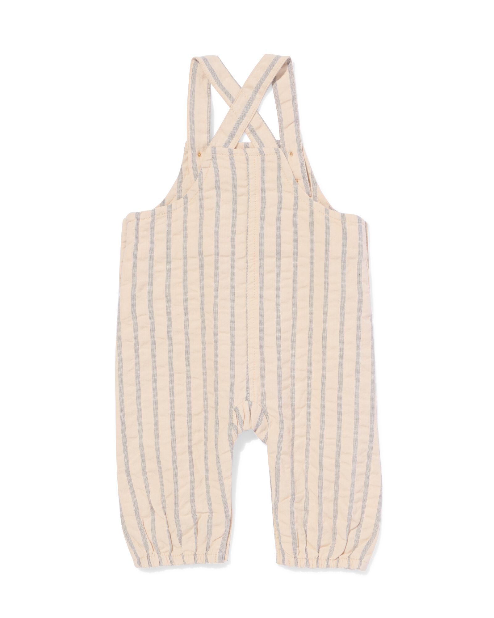 Newborn-Latzhose mit Sreifen ecru - 33418420ECRU - HEMA