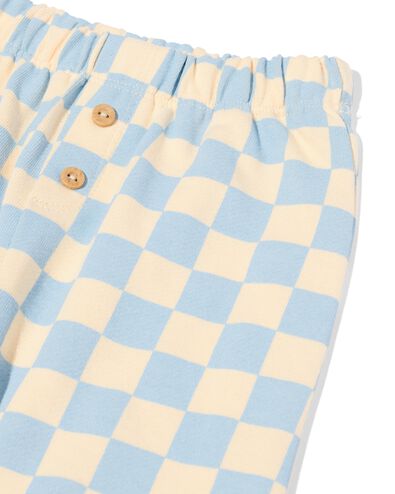 newborn kledingset jersey blokken  ecru ecru - 33438820ECRU - HEMA