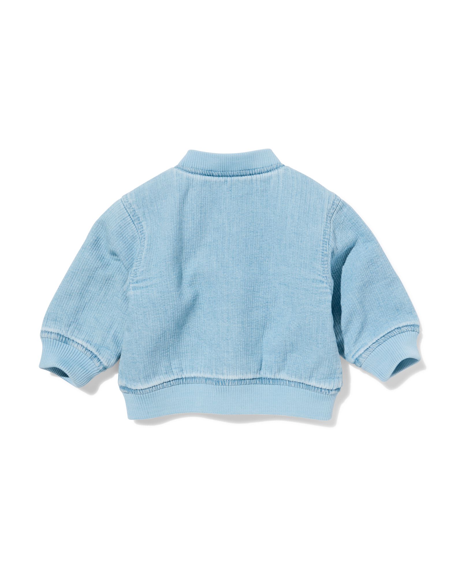baby bomberjack rib denim denim - 33179970DENIM - HEMA