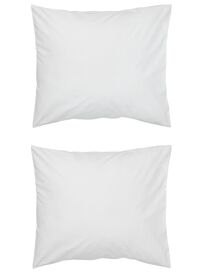 taies d'oreiller - coton doux blanc blanc - 1000014019 - HEMA