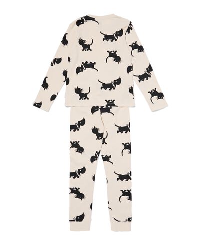 Takkie-und-Siepie-Kinderpyjama, gerippt eierschalenfarben eierschalenfarben - 23004760OFFWHITE - HEMA