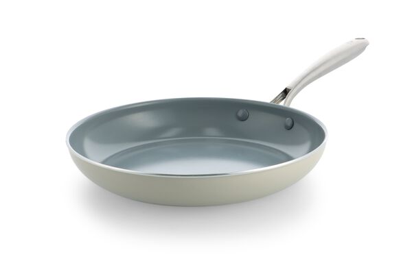 BK pan &Oslash;28cm keramisch PFAS-vrij beige - 80190225 - HEMA