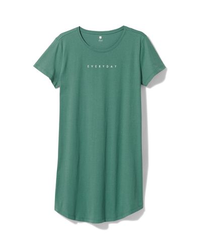chemise de nuit femme en coton vert XL - 23460164 - HEMA