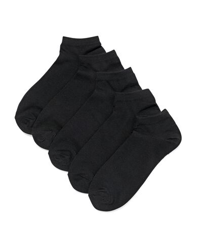 5 paires de socquettes femme noir noir - 1000026989 - HEMA