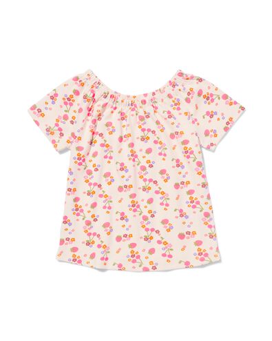 t-shirt enfant jersey fraises &eacute;cru &eacute;cru - 30824108ECRU - HEMA