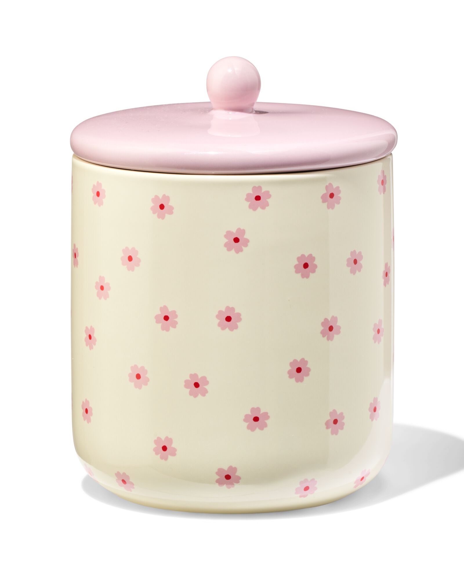voorraadbus 750ml keramiek bloemen - 61104515 - HEMA