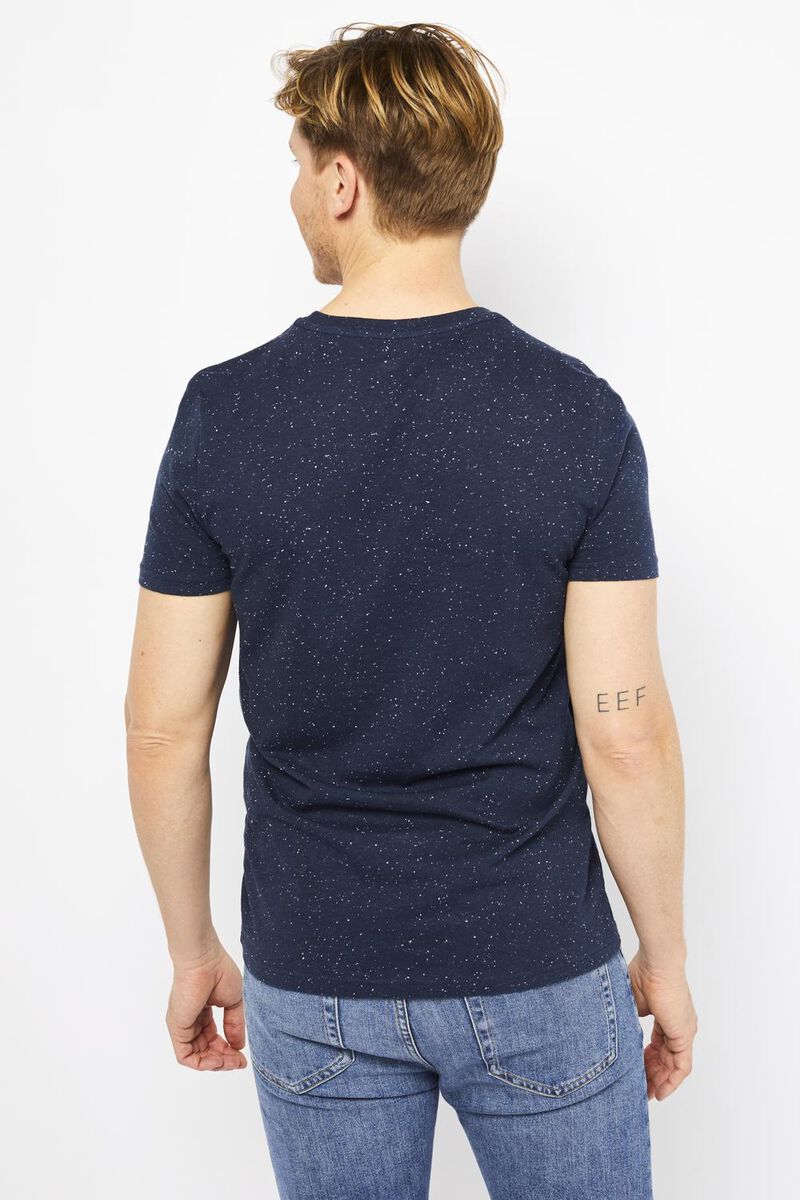 Herren-T-Shirt dunkelblau dunkelblau - 1000021570 - HEMA