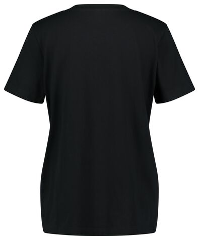 Damen-T-Shirt schwarz XL - 36394784 - HEMA