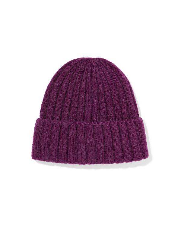 bonnet pour dames violet fonc&eacute; - 16451073 - HEMA
