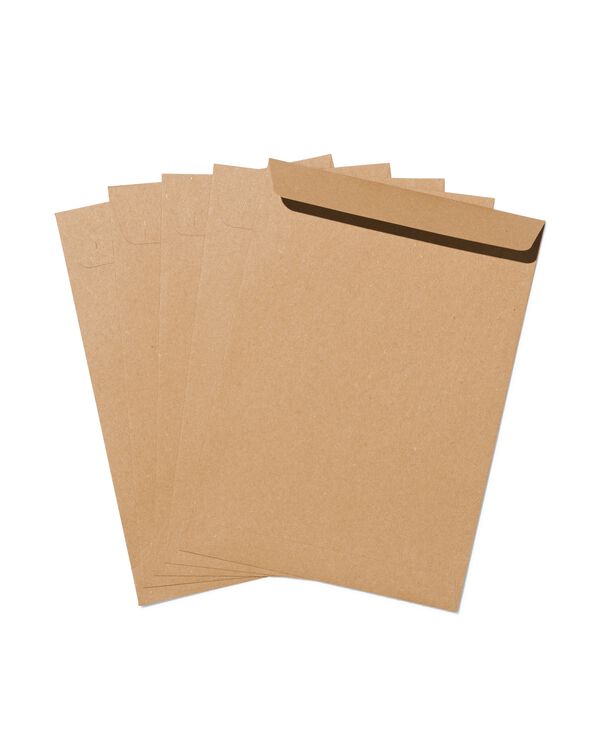 Briefumschl&auml;ge C5 Kraftpapier &ndash; 15 St&uuml;ck - 14100145 - HEMA