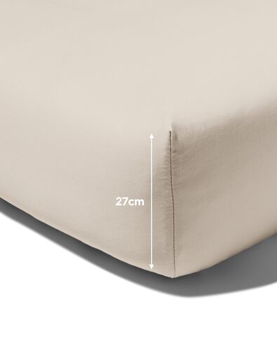 drap-housse satin 90x200 sable - 5190101 - HEMA