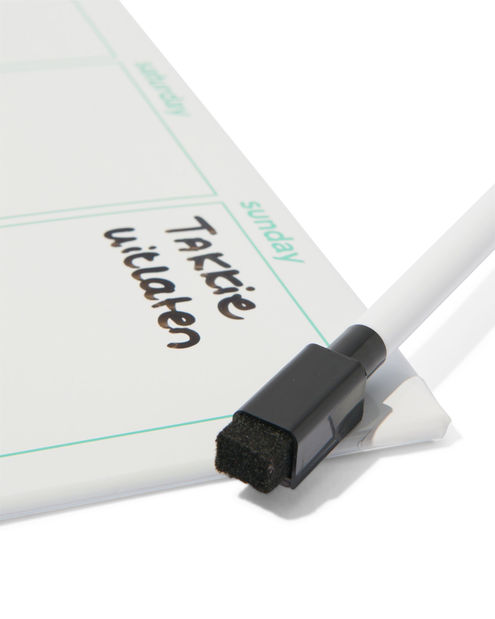 semainier magn&eacute;tique tableau blanc 30x60 - 14870041 - HEMA