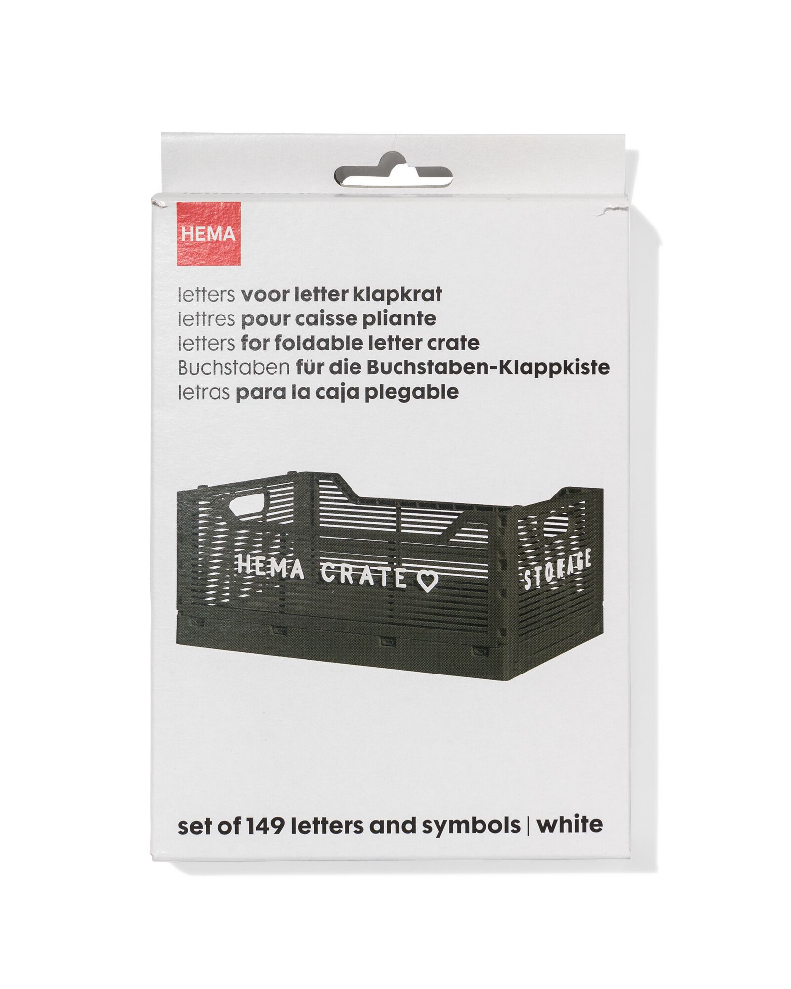 lettres pour caisse pliable blanc - 39821030 - HEMA