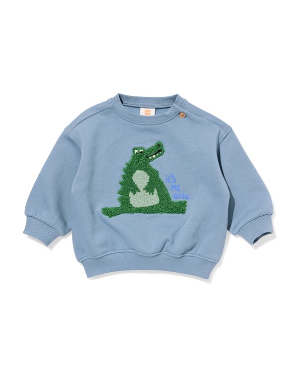Baby-Sweatshirt Krokodil blau blau - 33165170BLUE - HEMA