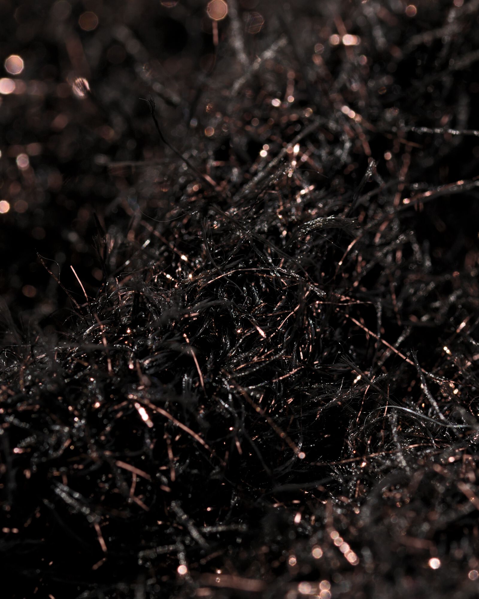 damestrui gebreid Flora glitter donkerbruin - 36206080DARKBROWN - HEMA