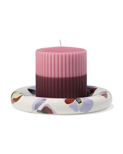 dessous-de-bougie ⌀20x3cm c&eacute;ramique coquelicot - 13326069 - HEMA