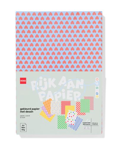 Designpapier A4 &ndash; 24 Blatt - 15900455 - HEMA