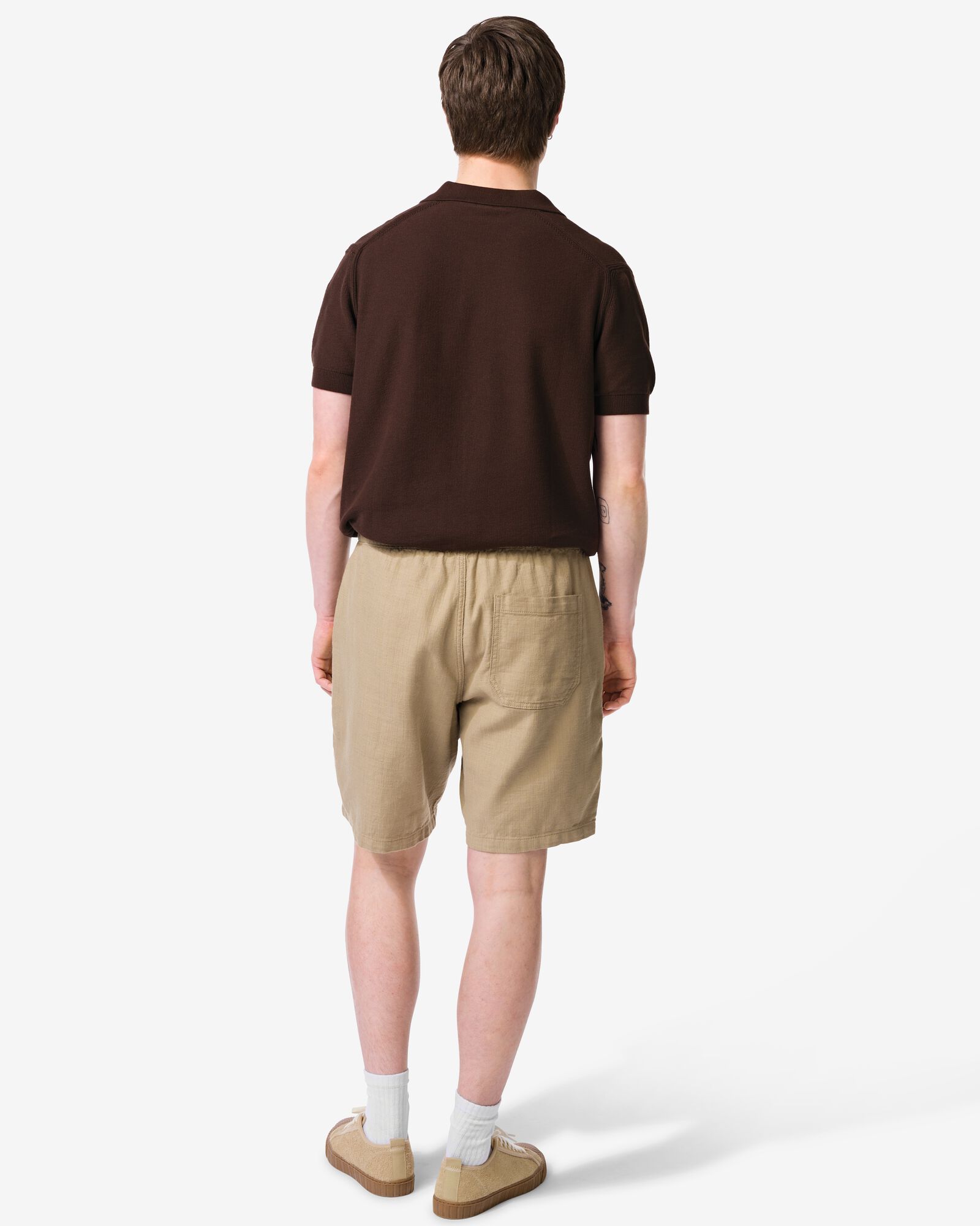 short homme Wes coupe r&eacute;guli&egrave;re beige beige - 2149620BEIGE - HEMA