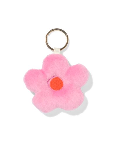 porte-cl&eacute;s 7,5 cm fleur rose orange - 61100273 - HEMA