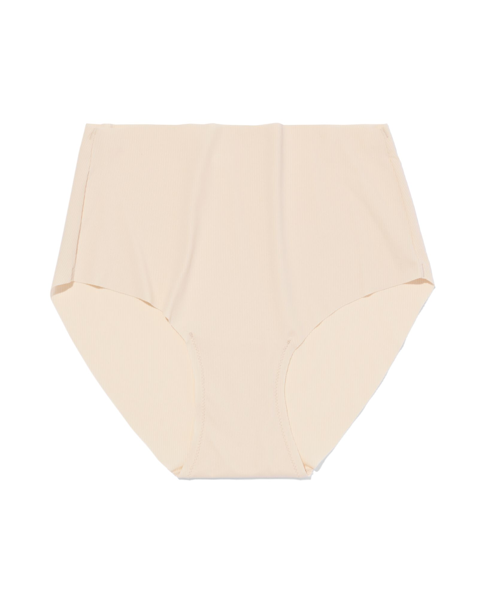 slip femme taille haute microfibre c&ocirc;tel&eacute; confort ultime naturel - 19602635NATURAL - HEMA