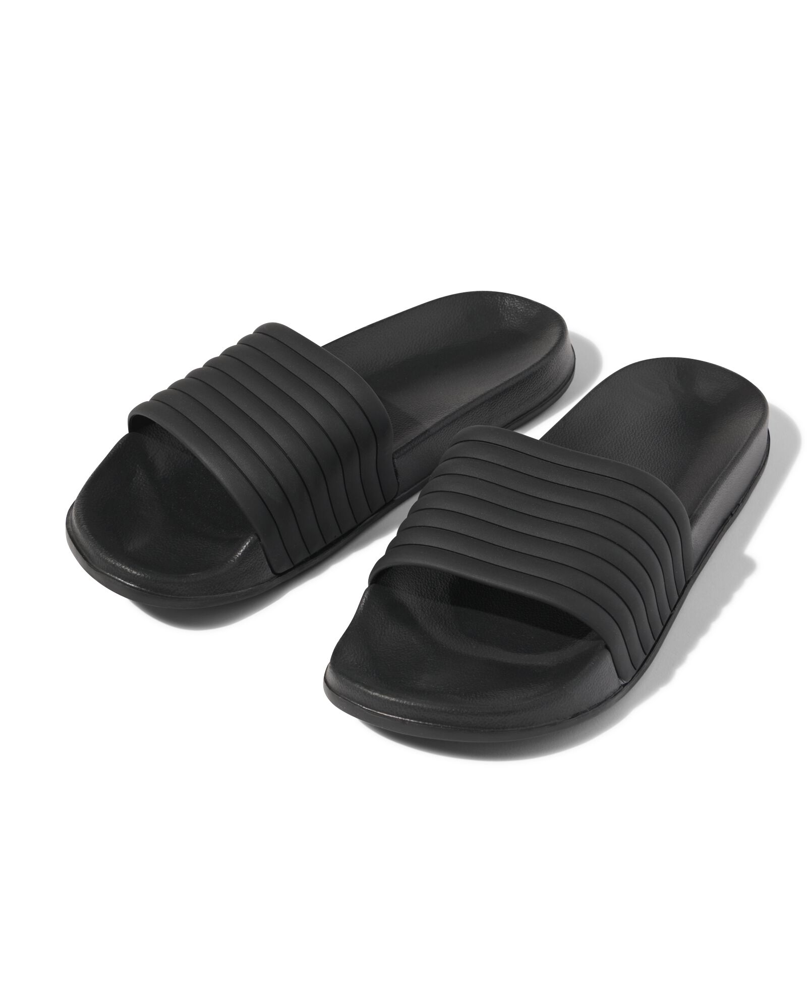 Damen-Badeschlappen, gerippte Riemen - 34860036 - HEMA