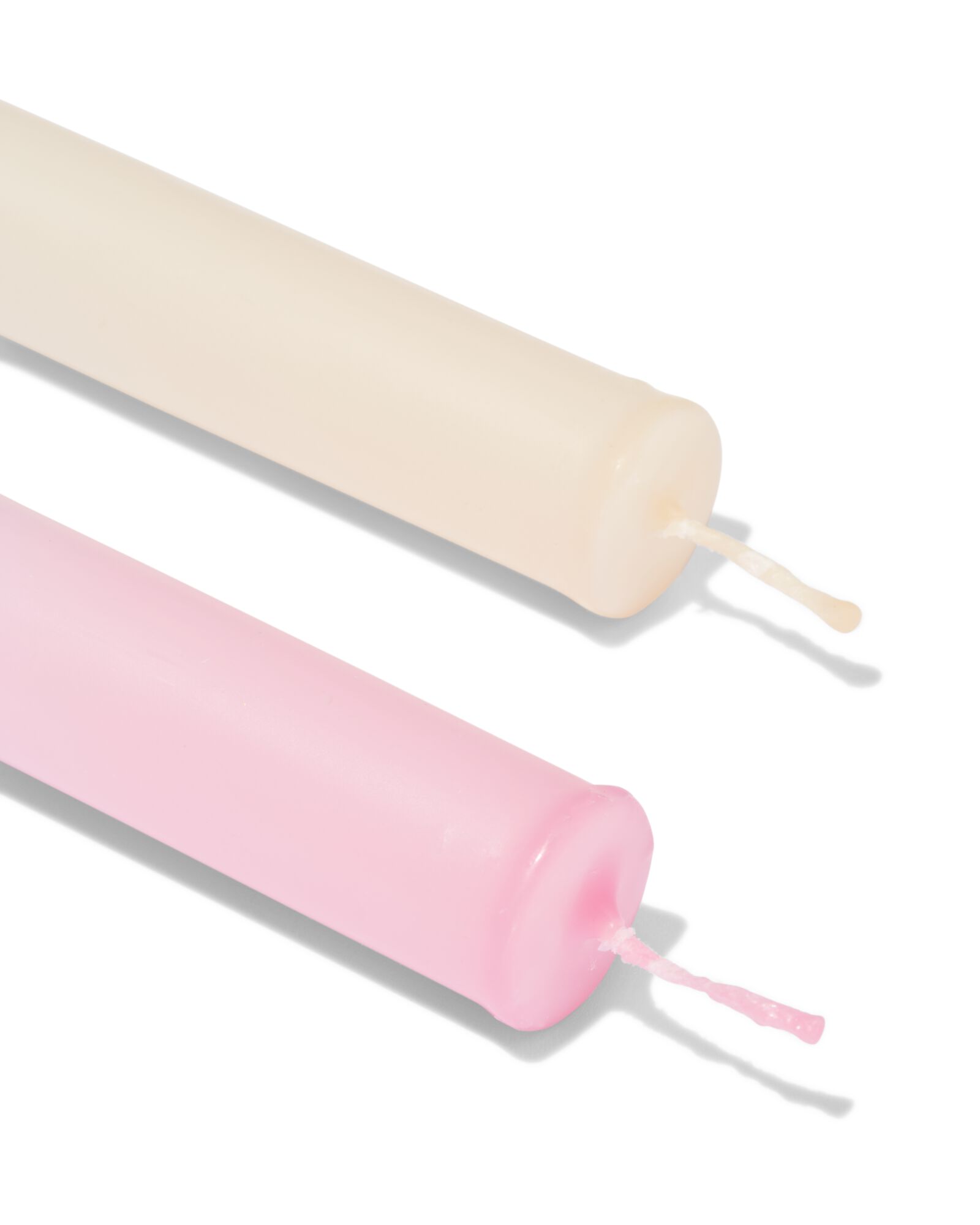 bougies de table ⌀2,2x25cm d&eacute;grad&eacute; bleu-rose- 2 pi&egrave;ces - 13506154 - HEMA