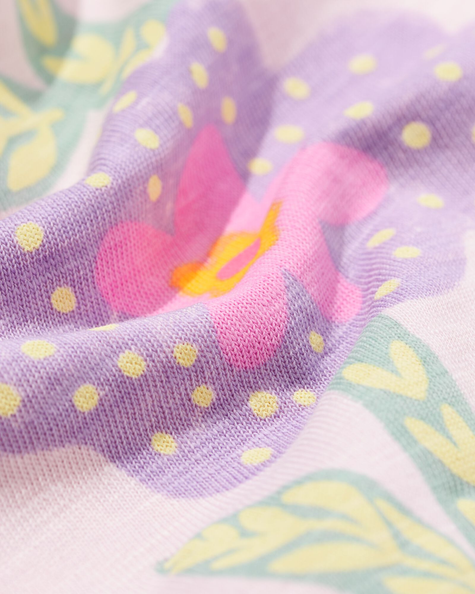 Kinderkleid in A-Linie, gebl&uuml;mt lila lila - 30865904LILAC - HEMA