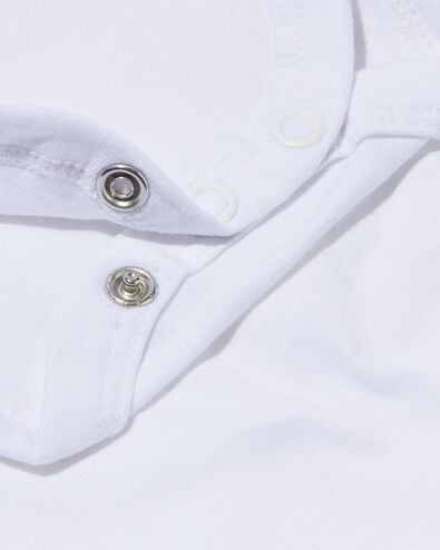 body – coton biologique stretch - 2 pièces blanc blanc - 1000005204 - HEMA