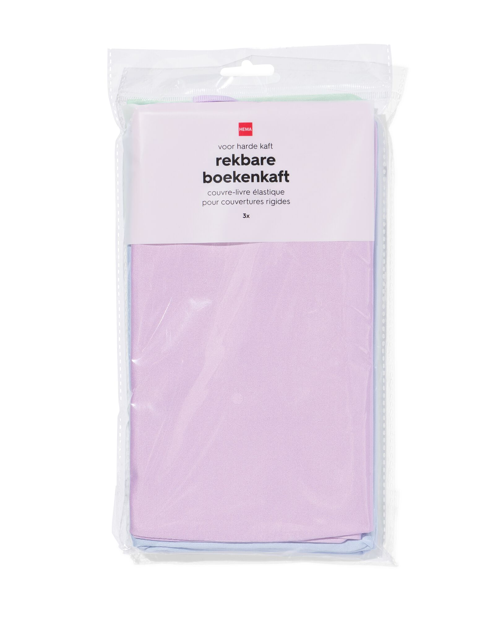rekbare boekenkaft pastel - 3 stuks - 14594453 - HEMA