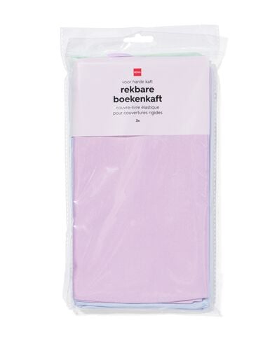 rekbare boekenkaft pastel - 3 stuks - 14594453 - HEMA