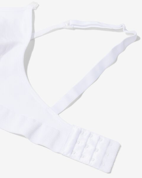 soutien-gorge d’allaitement sans coutures en micro blanc blanc - 1000020030 - HEMA