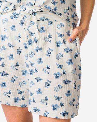 short femme Sally coupe large seersucker fleurs multi multi - 36209080MULTI - HEMA