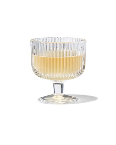 aperitief glas Bergen streep reli&euml;f 70ml - 9401079 - HEMA
