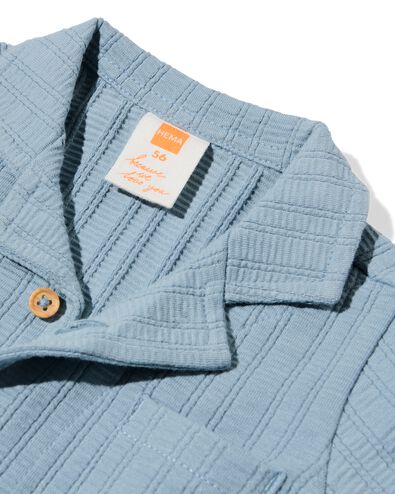 blouse nouveau-n&eacute; jersey bleu 74 - 33453225 - HEMA