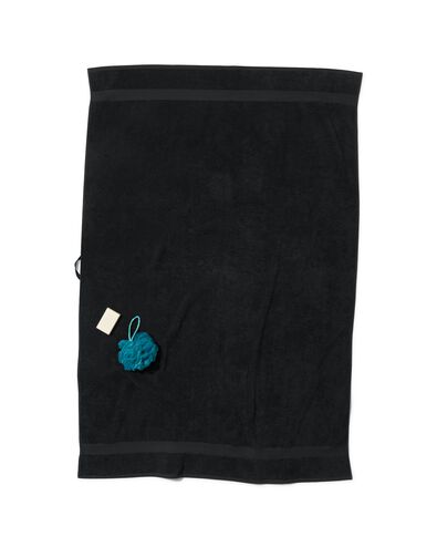 serviette de bain 100x150 qualité épaisse noir noir serviette 100 x 150 - 5230083 - HEMA
