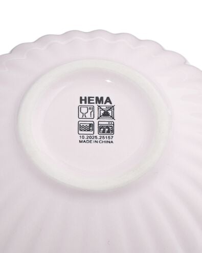 bol ⌀9cm Trend fa&iuml;ence rose fleur - 9650342 - HEMA