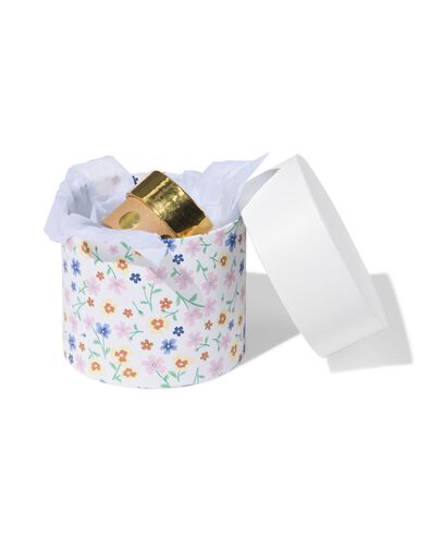 bo&icirc;te &Oslash; 11 x 9&thinsp;cm ronde fleurs  - 14793294 - HEMA