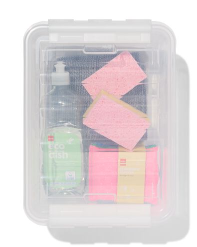 bo&icirc;te de rangement Brussels transparente 8L 34 x 25 x 16 - 2000000287 - HEMA