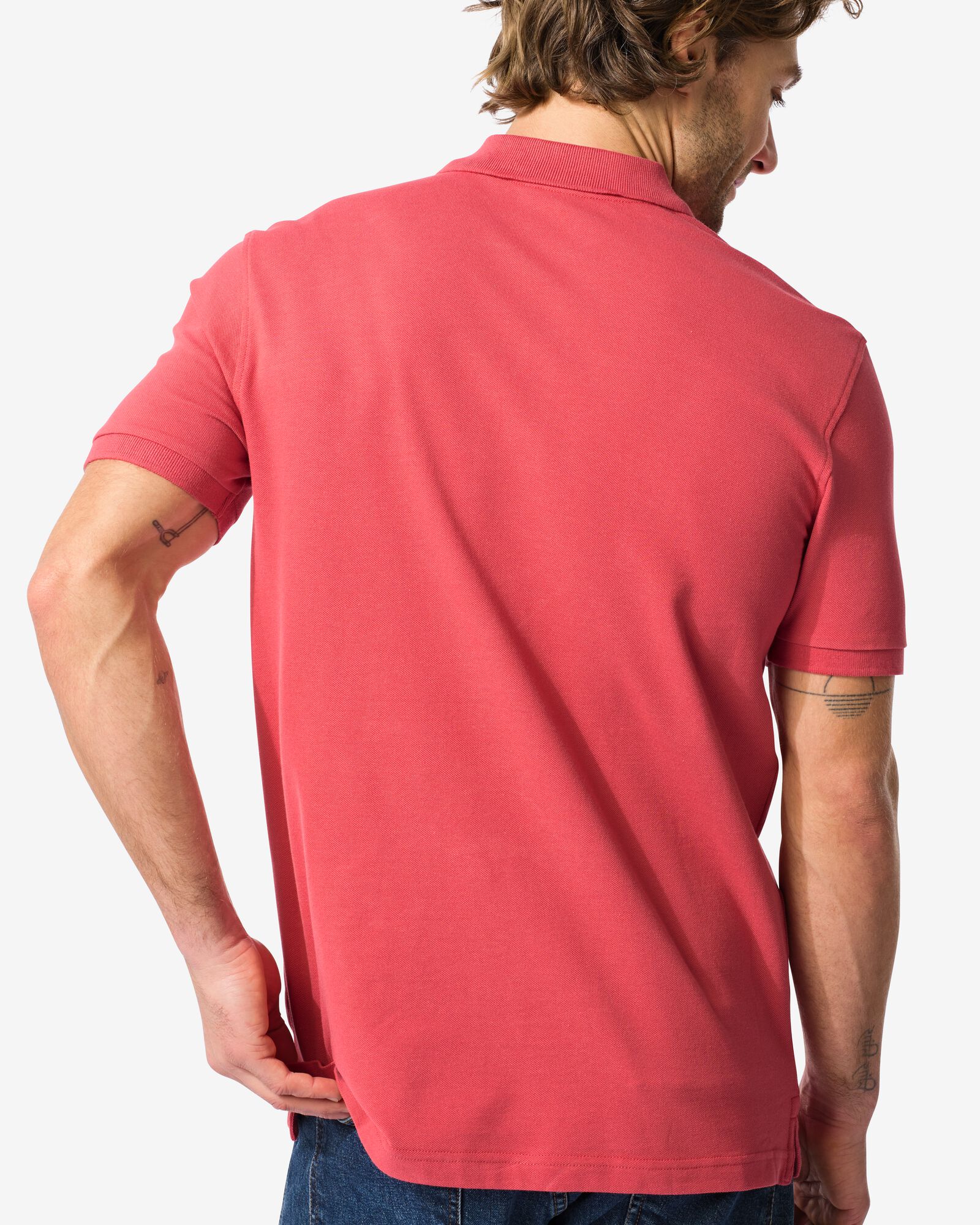 polo homme rouge - 2140360RED - HEMA