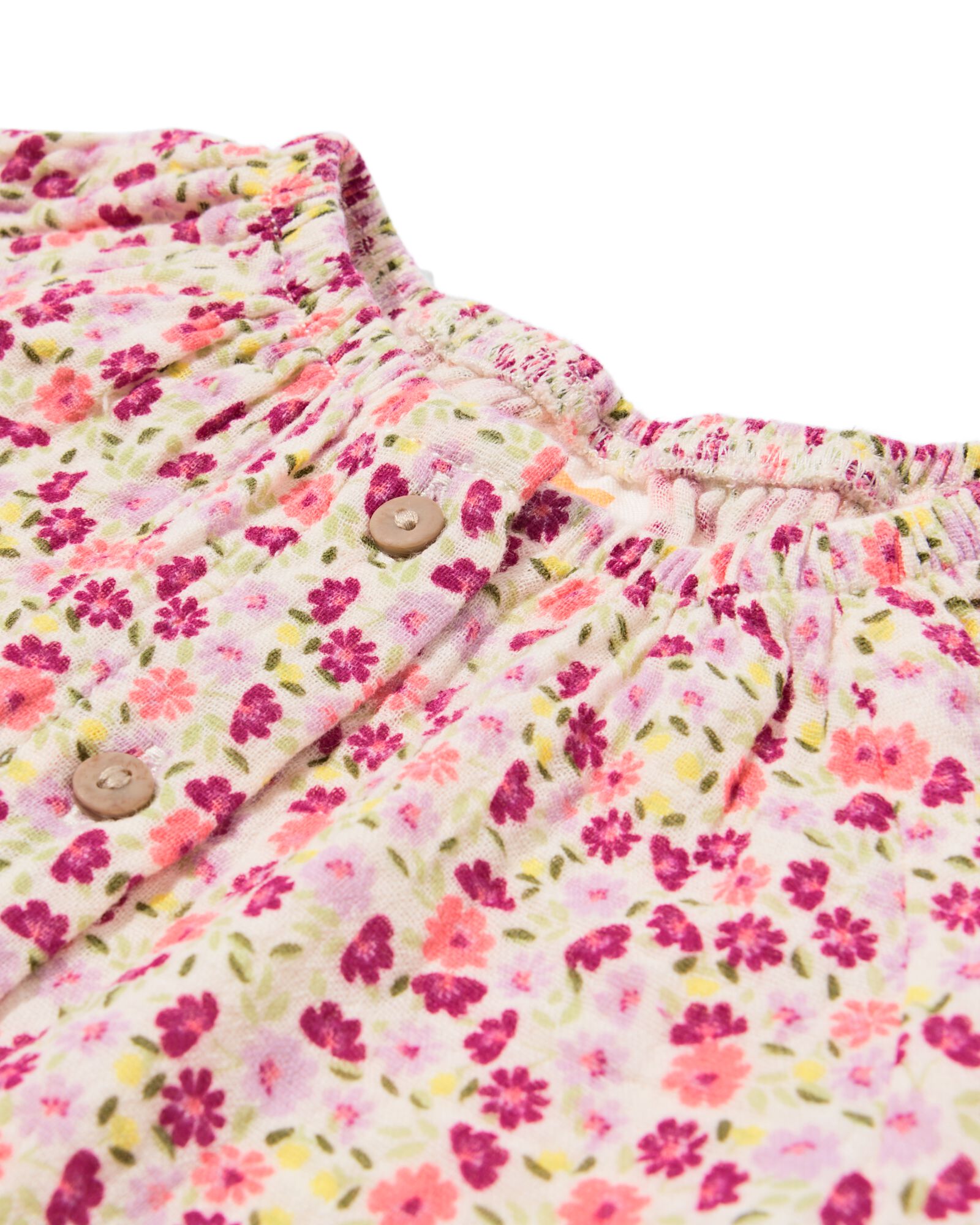 Newborn-Bluse aus Musselin mit Blumen ecru ecru - 33446720ECRU - HEMA