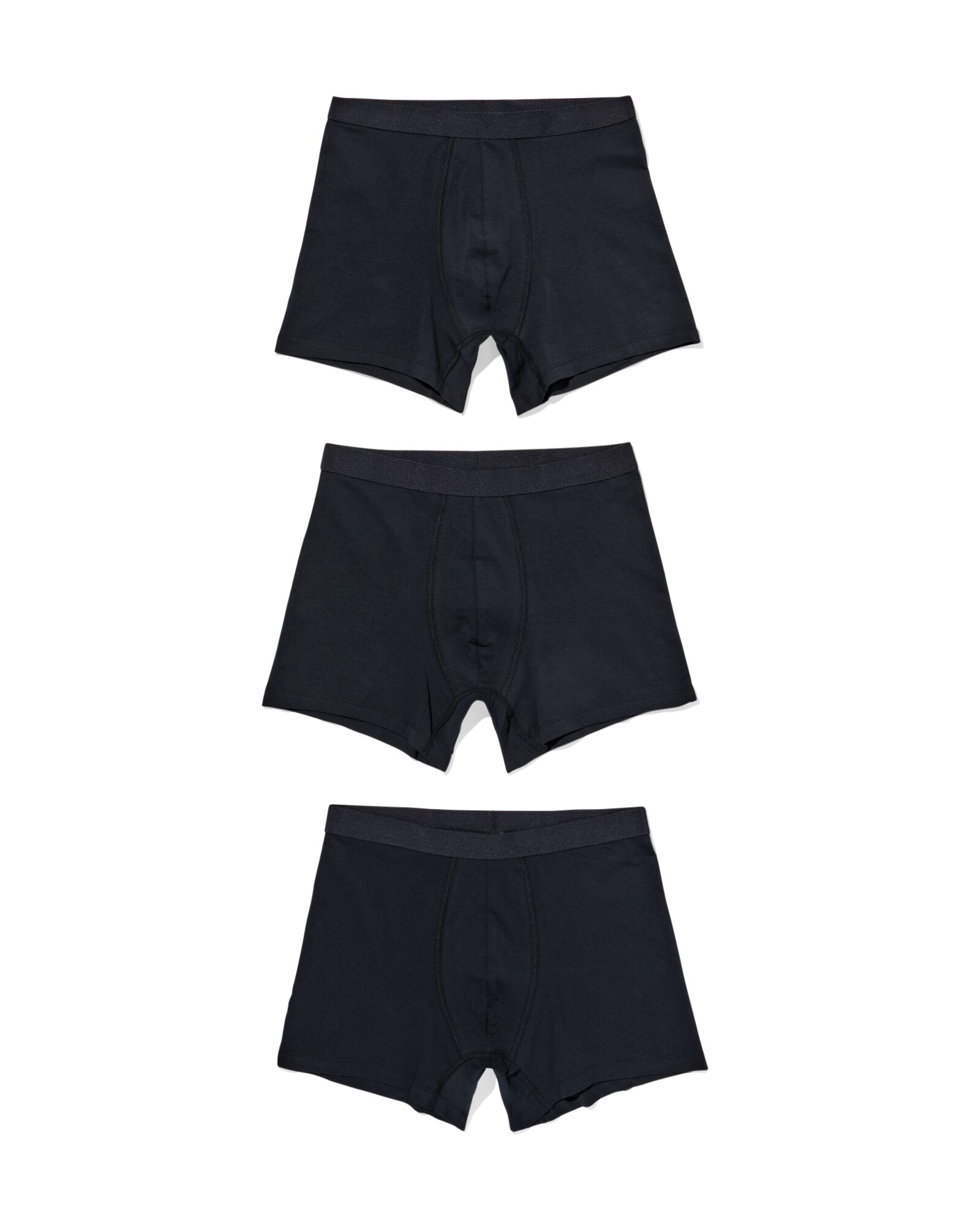 herenboxers - 3 stuks zwart zwart - 19145040BLACK - HEMA
